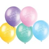 Baby Shower Coloured Balloons