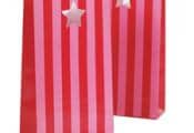 BAG- Candy Stripes- PINK/RED
