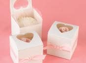 Cupcake Heart Favour Boxes