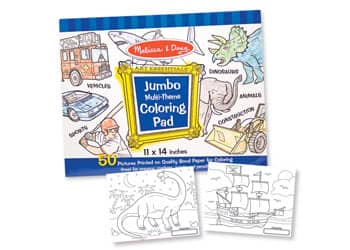M&D Jumbo Colouring Pad-BLUE