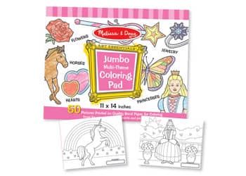 M&D Jumbo Colouring Pad-PINK